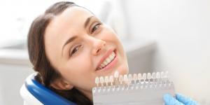 woman smiling